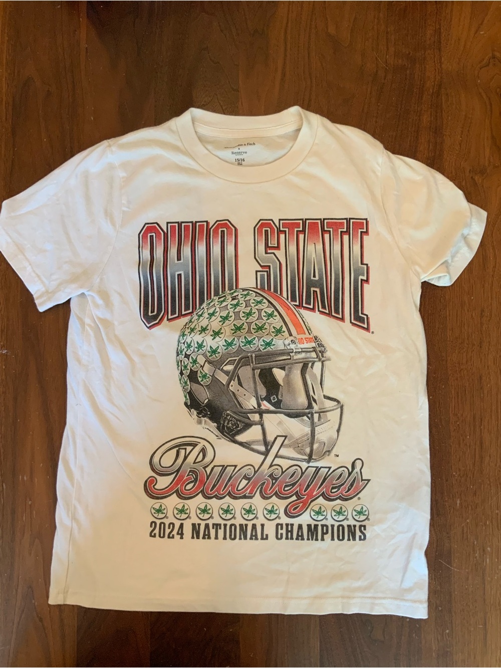 Abercrombie & Fitch x Reserve Boys White Ohio State Buckeyes Graphic Tee
